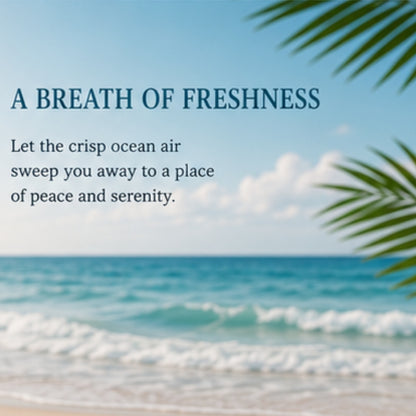Ocean Breeze Scented Candle for Home Decor & Gifting | Natural Soy Wax Aromatherapy Candle