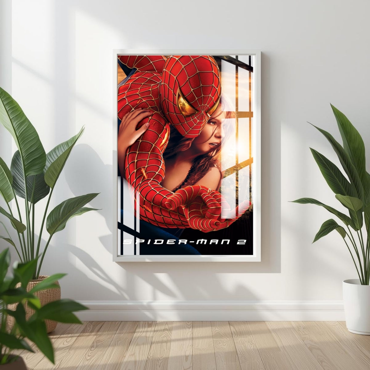 Webbed Hero Spider Man Metal Print With or Without Frame Wall Art