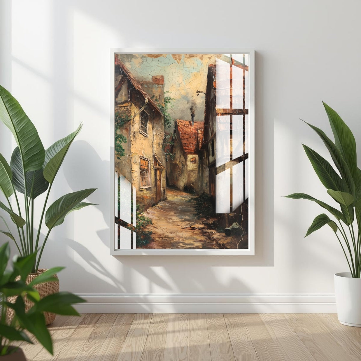 Vintage Pathway Metal Print With or Without Frame Wall Art
