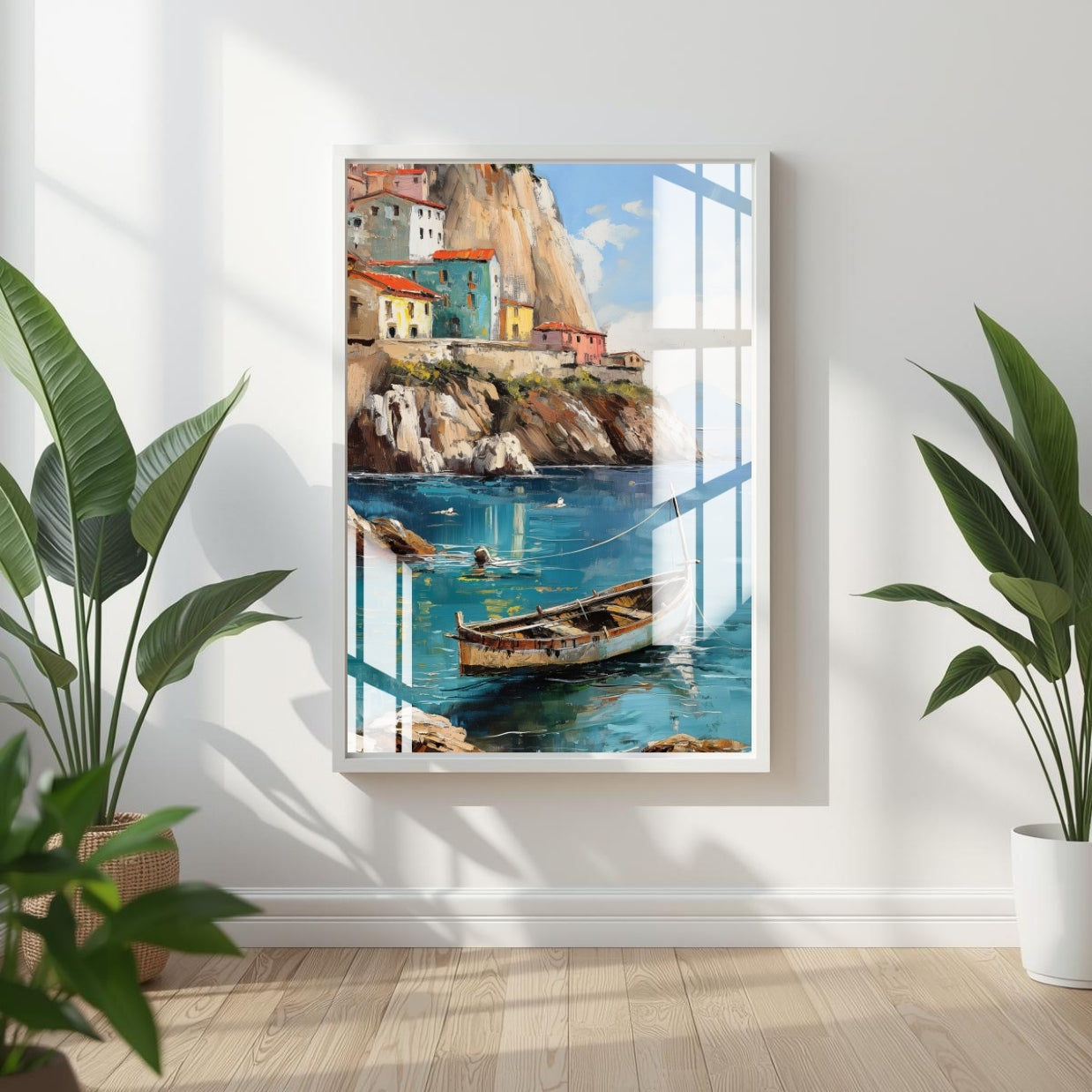 Boats of the Bay Metal Print With or Without Frame Wall Art