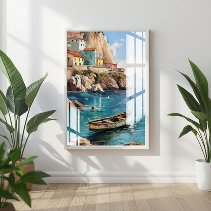 Boats of the Bay Metal Print With or Without Frame Wall Art