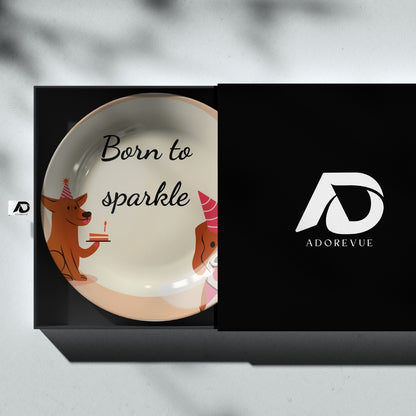 Born to Sparkle Decorative Wall Plate