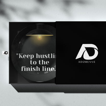 Keep Hustling to the Finish Line Decorative Wall Plate