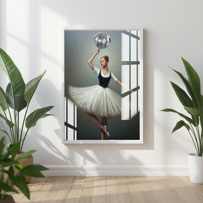 Ballet Grace in Motion Metal Print With or Without Frame Wall Art