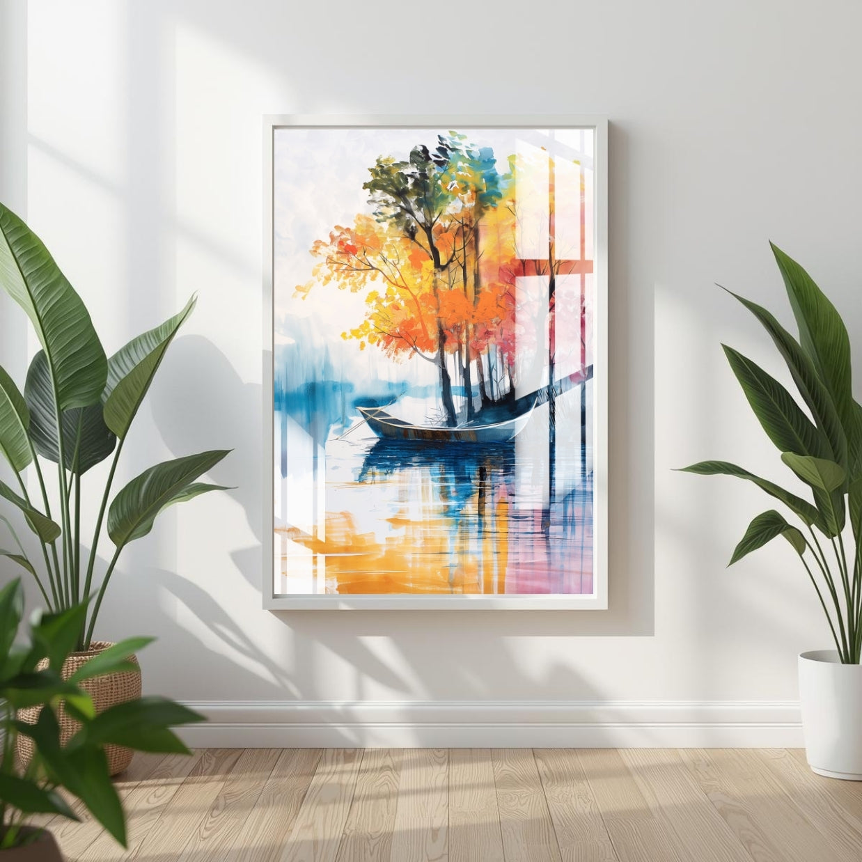 Reflections of Autumn Metal Print With or Without Frame Wall Art