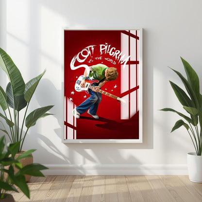 Scott Pilgrim Vibes Legends Metal Print With or Without Frame Wall Art
