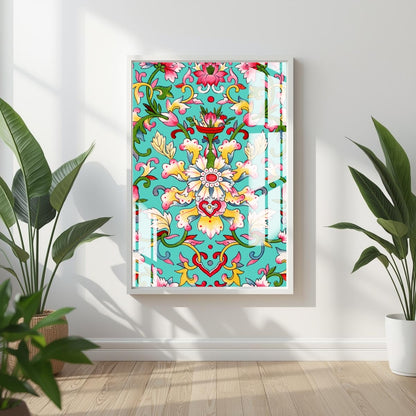 Royal Bloom Metal Print With or Without Frame Wall Art