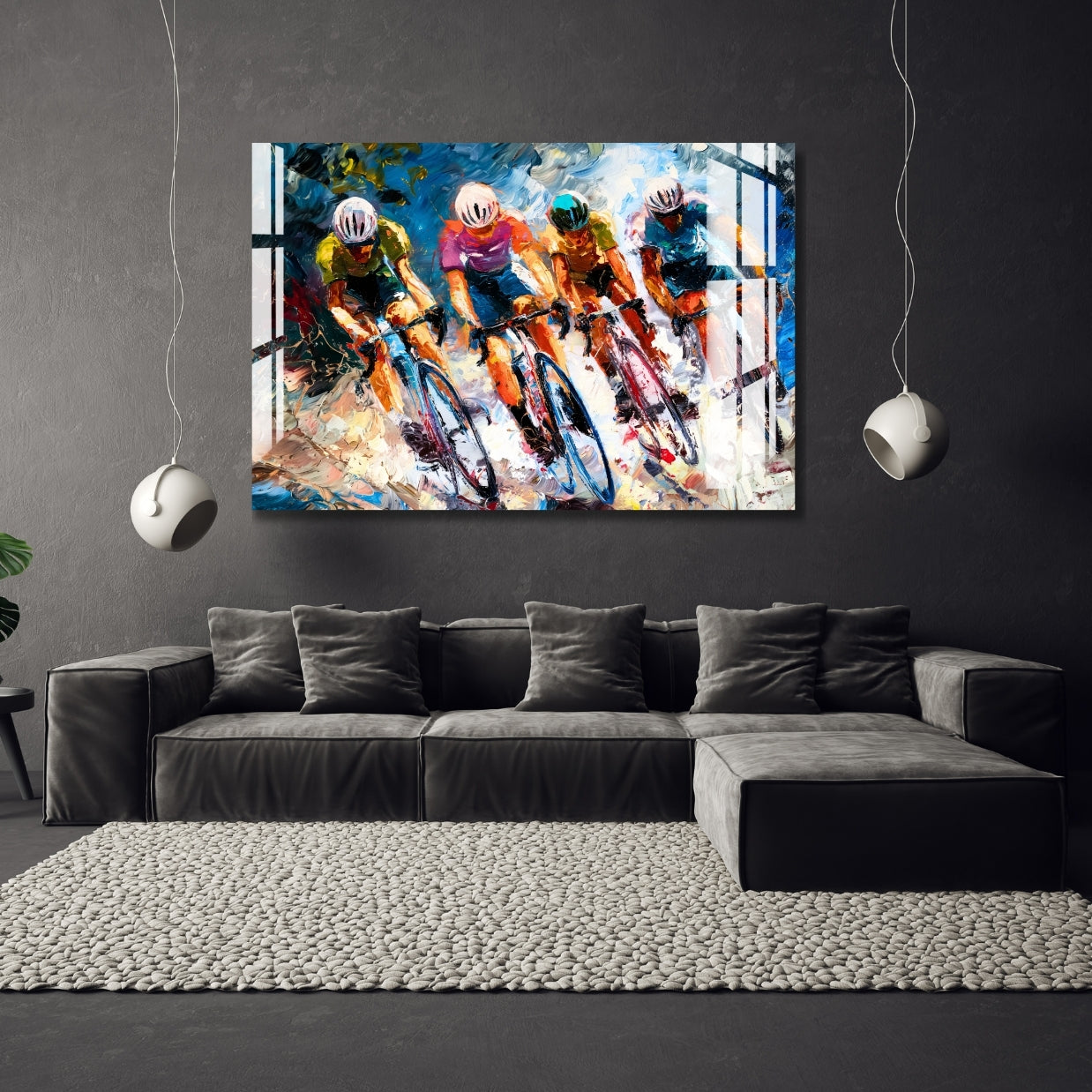 Peloton Rush Metal Print With or Without Frame Wall Art