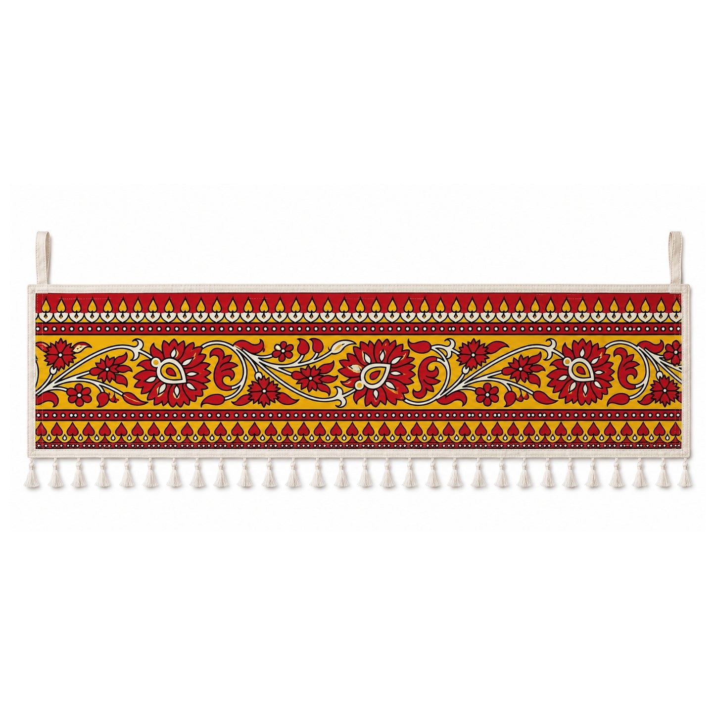 Indian Art Floral Toran for Main Door Entrance, Pooja Mandir & Housewarming Gift