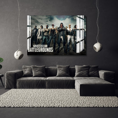 Battleground Warriors Metal Print With or Without Frame Wall Art