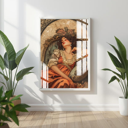 Queen of Elegance Metal Print With or Without Frame Wall Art