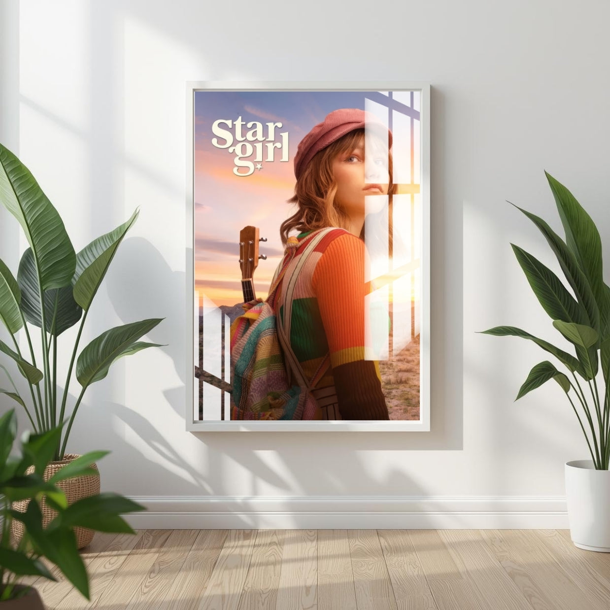 Star Girl Metal Print With or Without Frame Wall Art