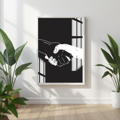 Unspoken Bond Metal Print With or Without Frame Wall Art