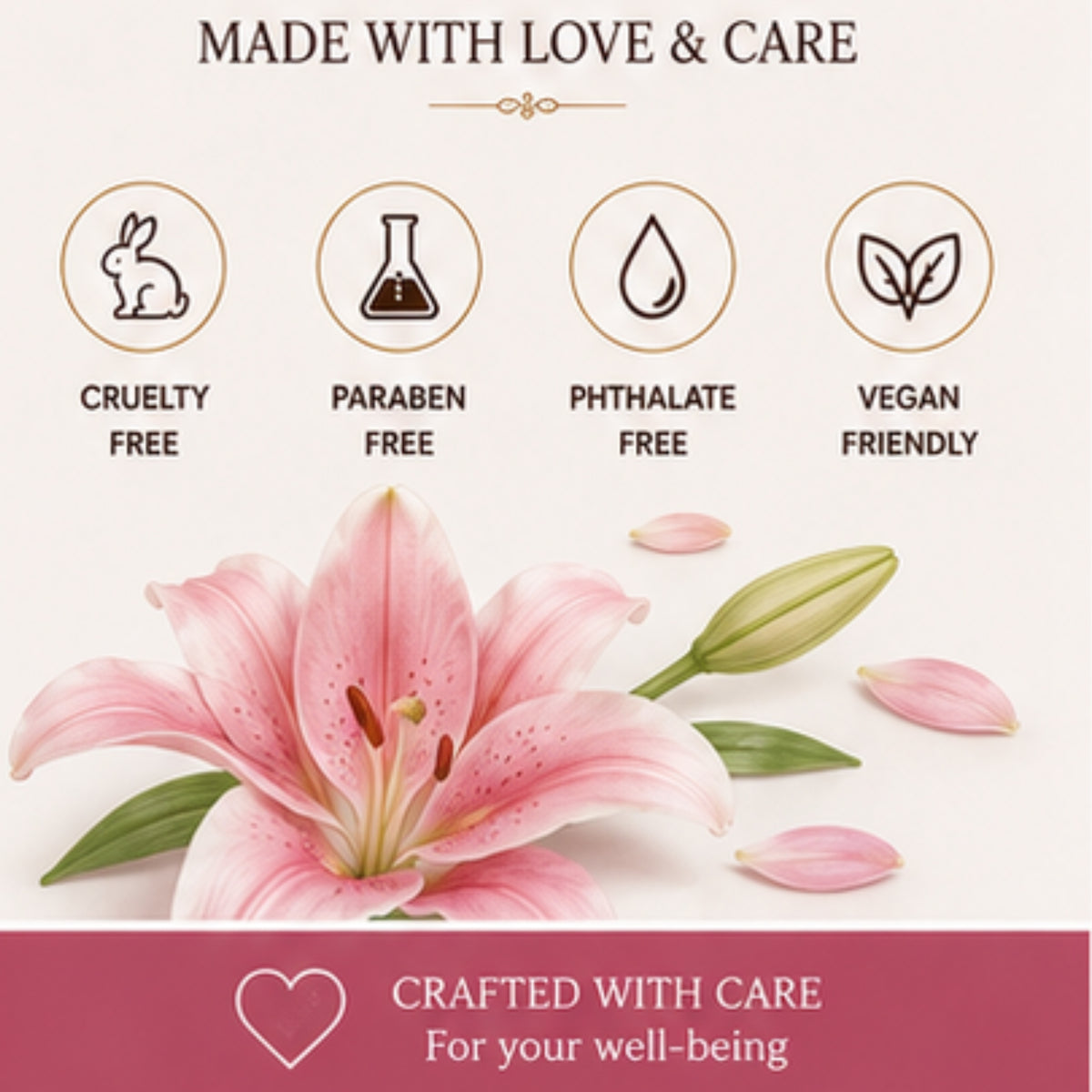 Lily Scented Candle for Home Décor & Gifting | Natural Soy Wax Aromatherapy Candle