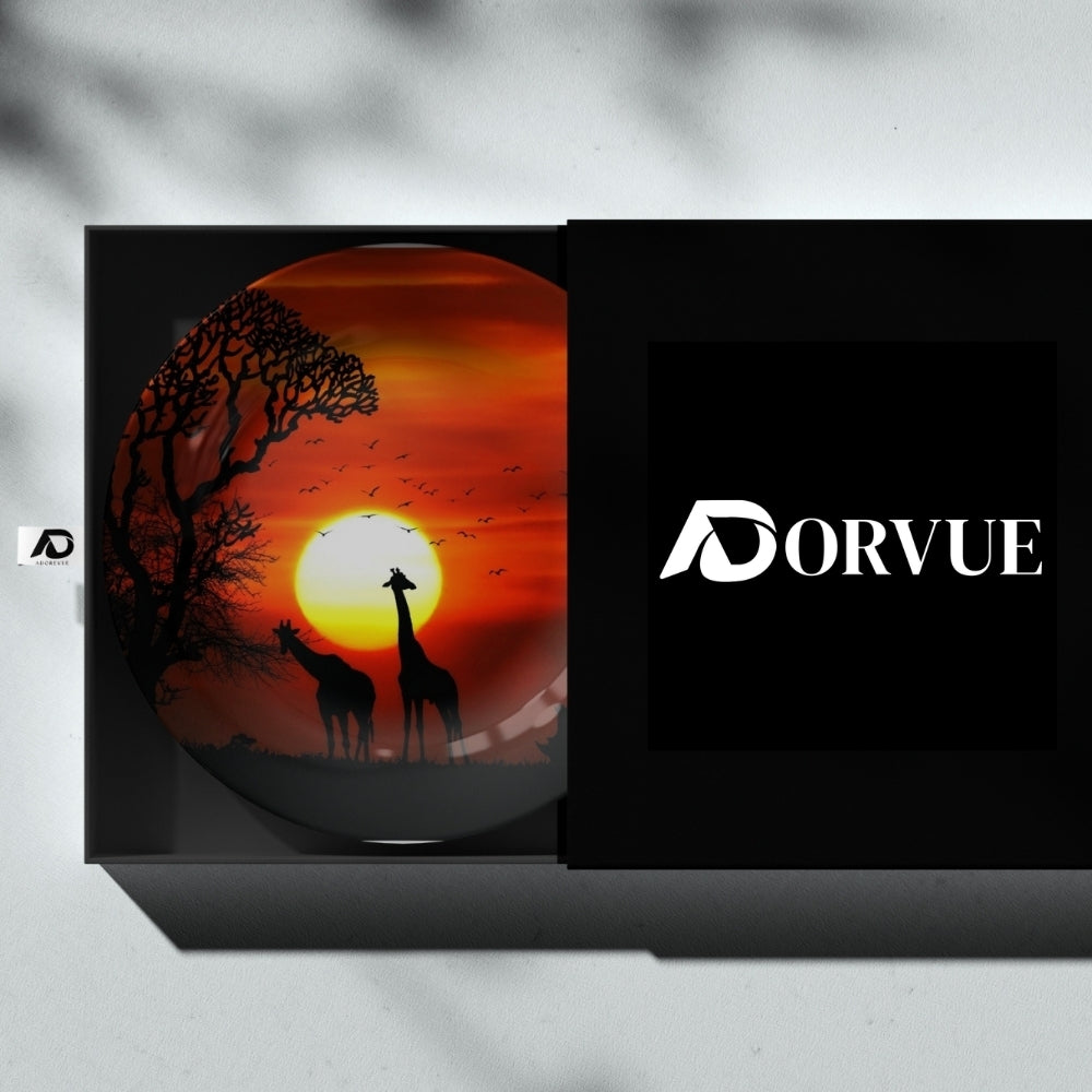 Crimson Safari Decorative Ceramic Wall Plate