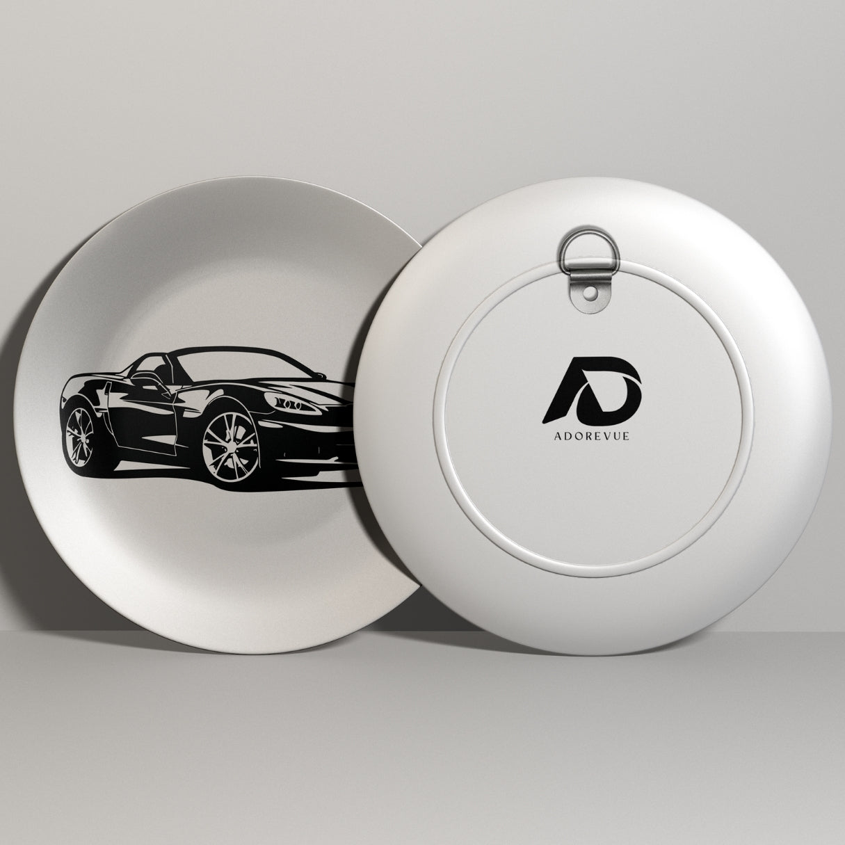 Super Car Monochrome Decorative Wall Plate