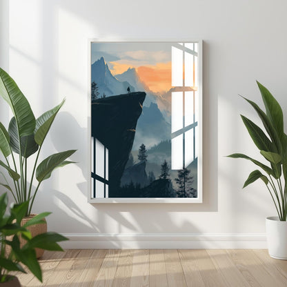 Edge of the Horizon Metal Print With or Without Frame Wall Art