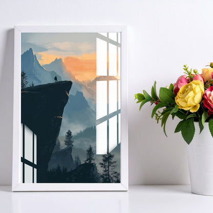 Edge of the Horizon Metal Print With or Without Frame Wall Art