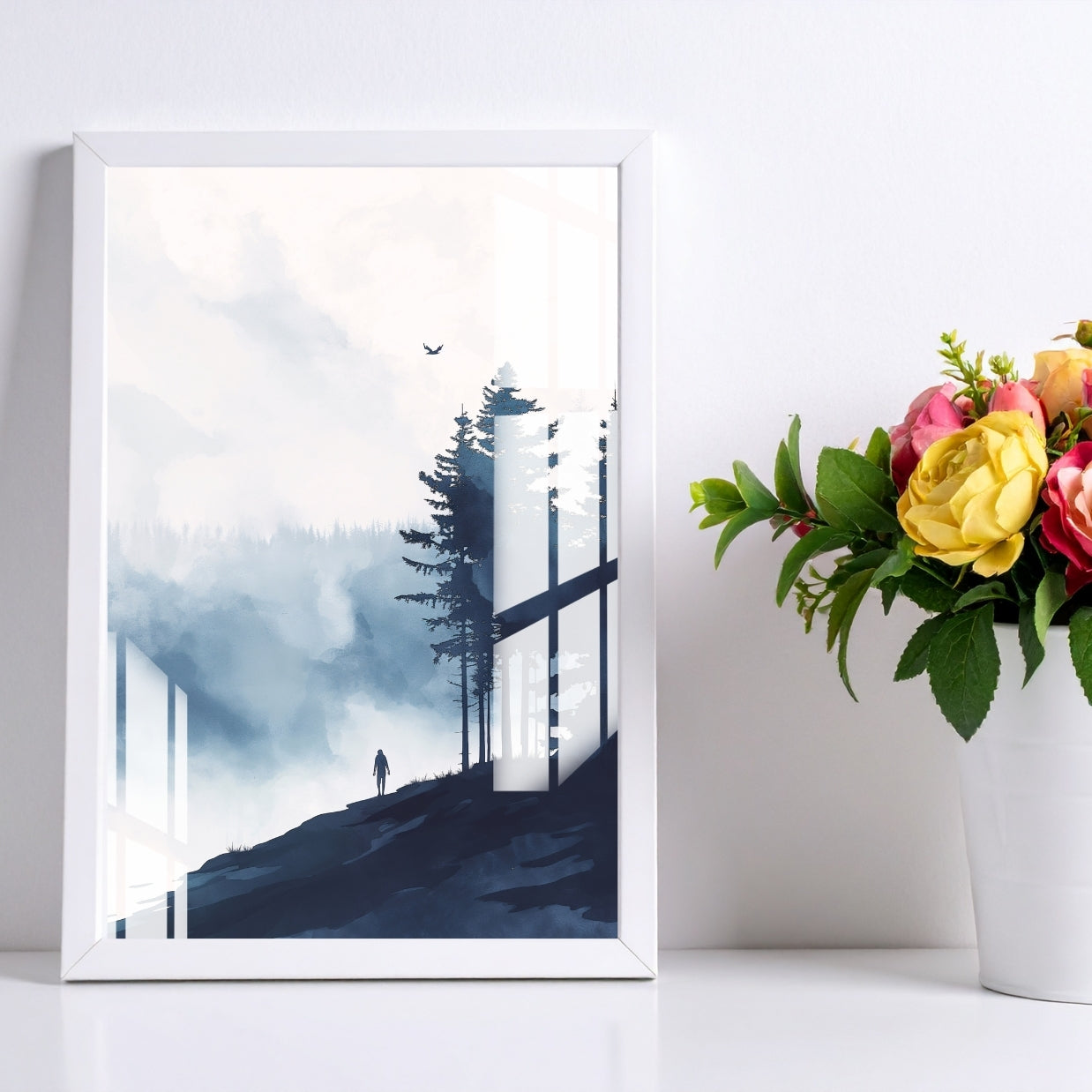 Beyond the Trees Metal Print With or Without Frame Wall Art