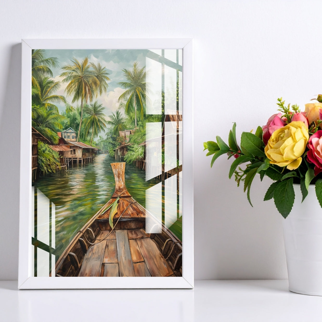 Backwater Serenity Metal Print With or Without Frame Wall Art