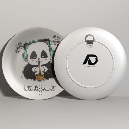 Set of 3 Rest, Play, Feast Panda Moments Wall Plates