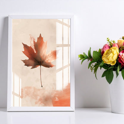 Maple Autumn Metal Print With or Without Frame Wall Art