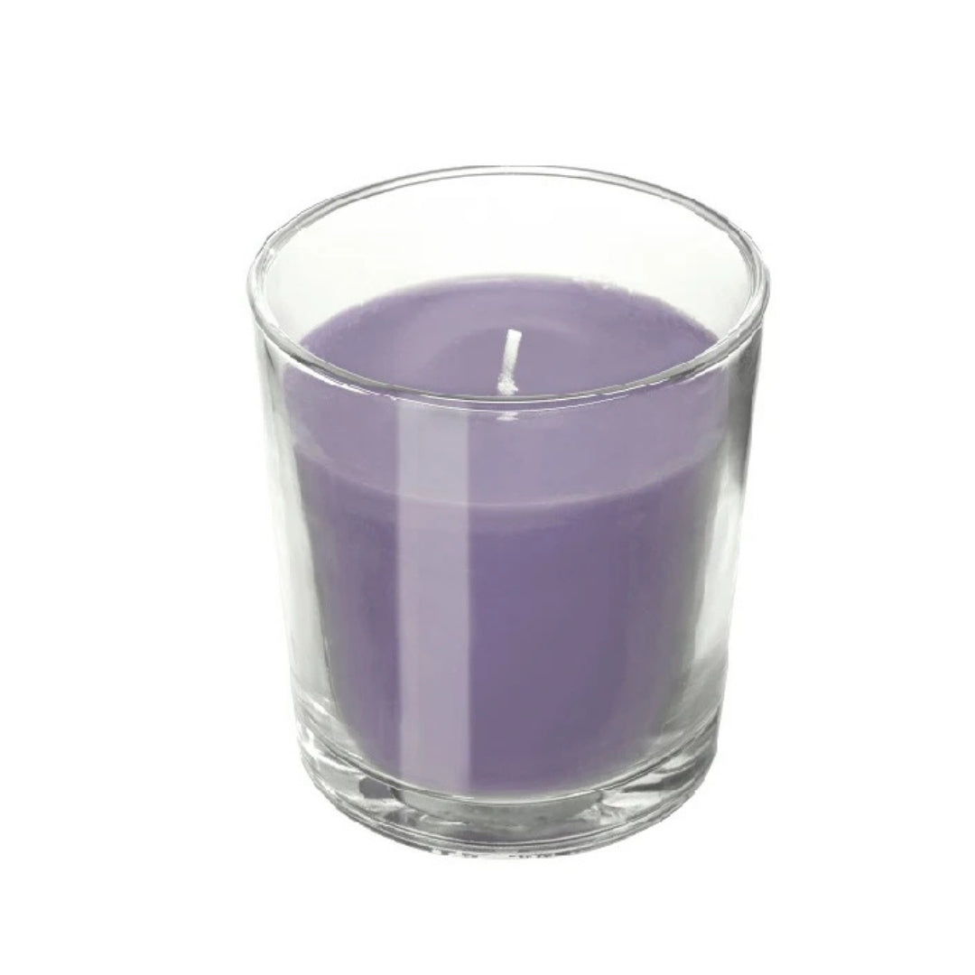 Set of 4, 100% Soy Wax Handcrafted Glass Jar Mini Candles