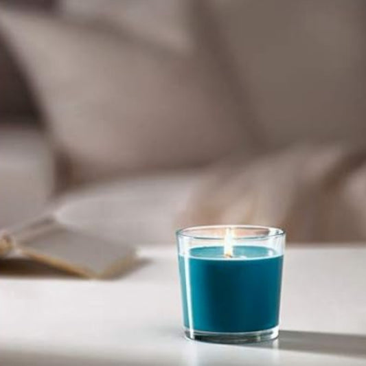 Set of 4, 100% Soy Wax Handcrafted Glass Jar Mini Candles