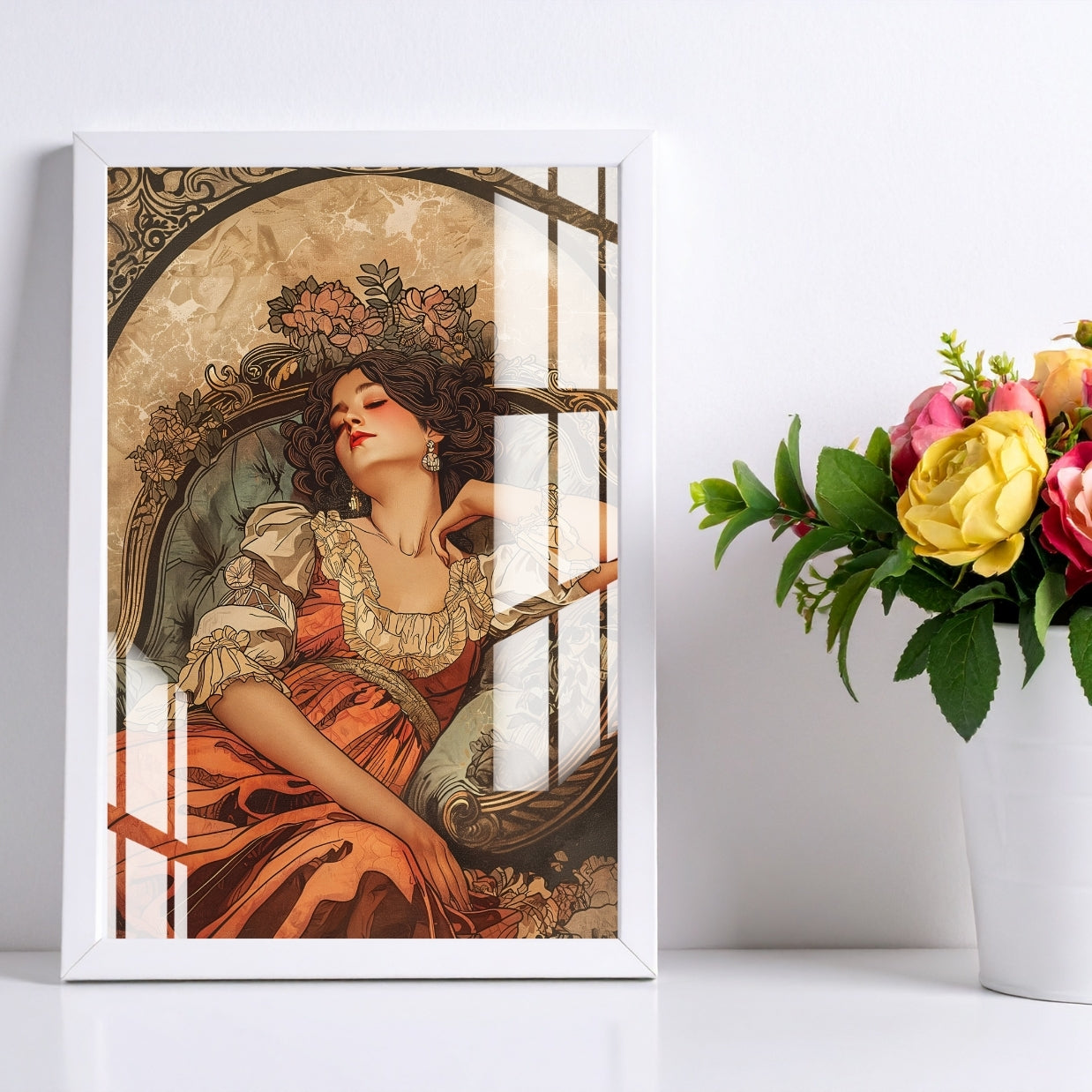 Queen of Elegance Metal Print With or Without Frame Wall Art