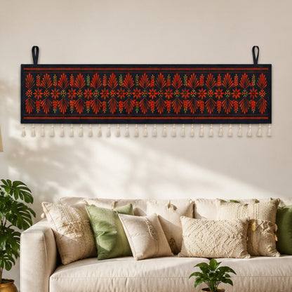 Traditional Floral Border  Toran for Main Door Entrance, Pooja Mandir & Housewarming Gift