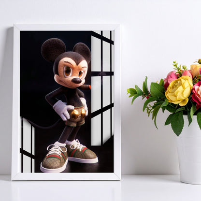 Urban Rebel Mouse Metal Print With or Without Frame Wall Art