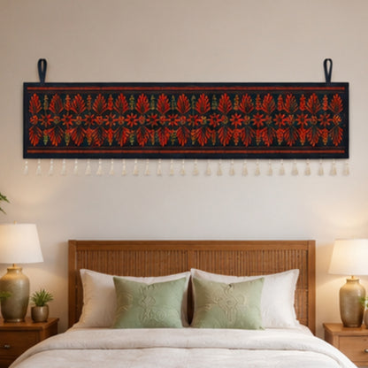 Traditional Floral Border  Toran for Main Door Entrance, Pooja Mandir & Housewarming Gift