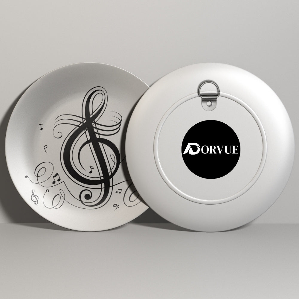 Music Beats Decorative Ceramic Wall Plate