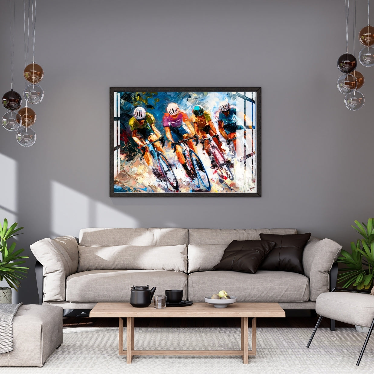 Peloton Rush Metal Print With or Without Frame Wall Art