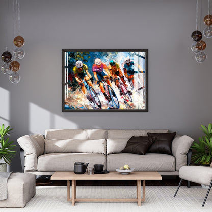 Peloton Rush Metal Print With or Without Frame Wall Art