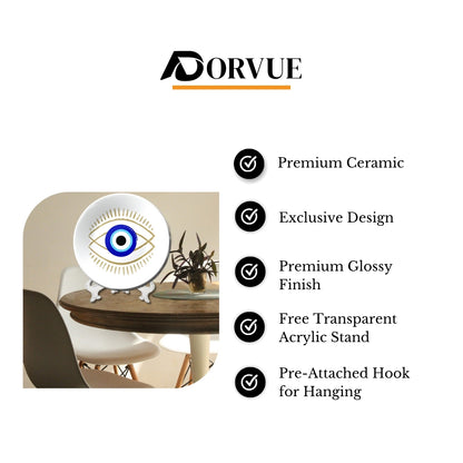 Evil Eye Minimalist Decorative Wall Plate