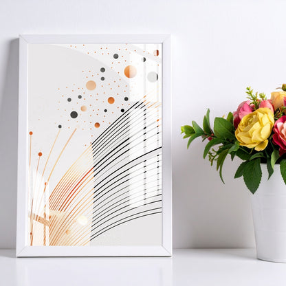 Geometry Flow Metal Print With or Without Frame Wall Art