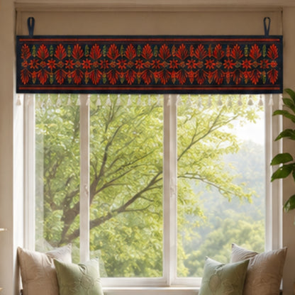 Traditional Floral Border  Toran for Main Door Entrance, Pooja Mandir & Housewarming Gift