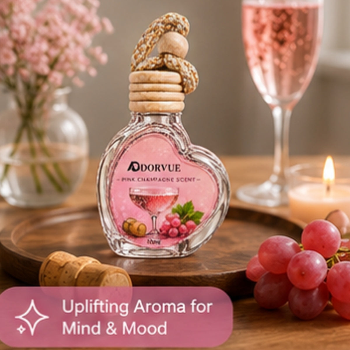 Pink Champagne Automatic Air Car Freshener 10ml