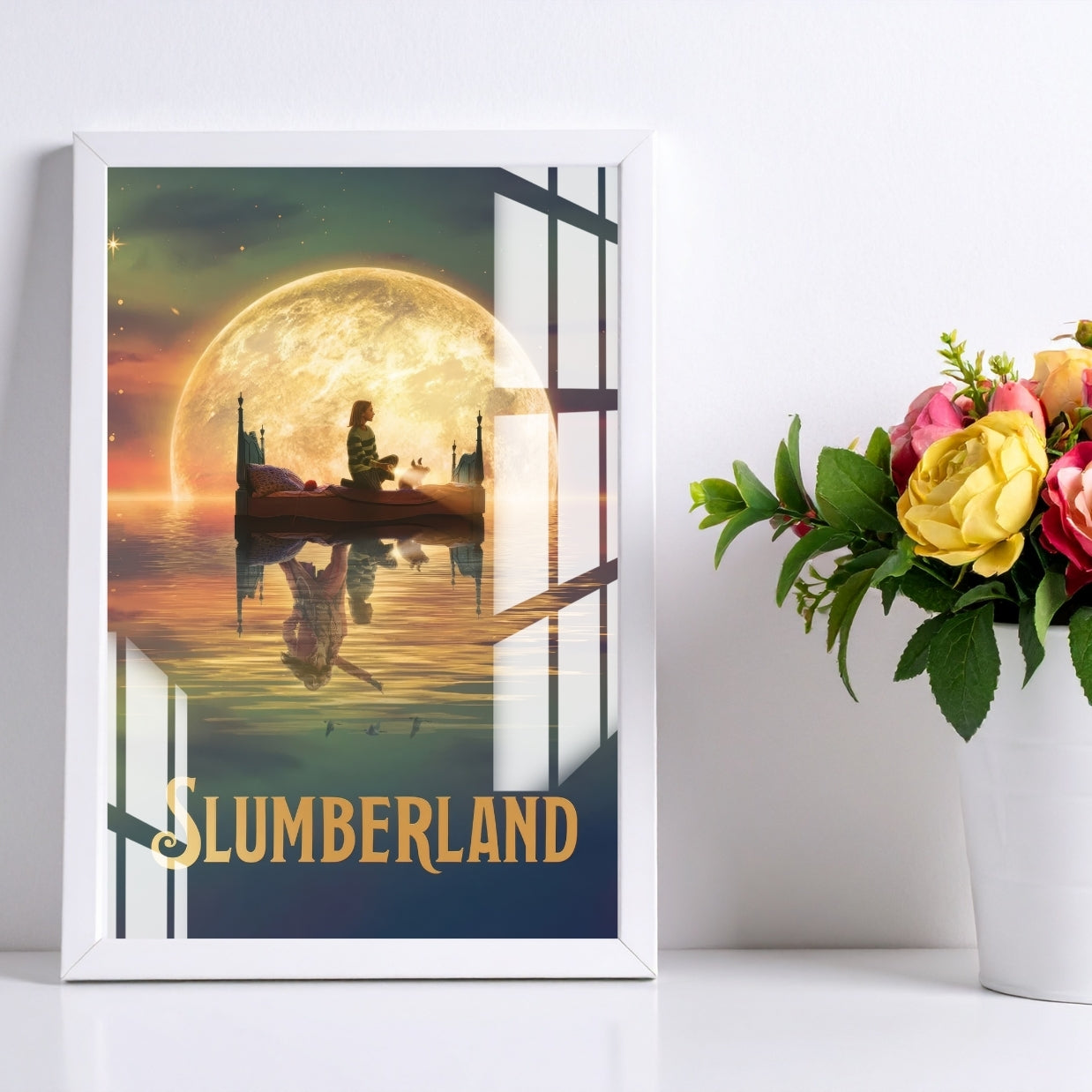 Slumberland Dreams Metal Print With or Without Frame Wall Art