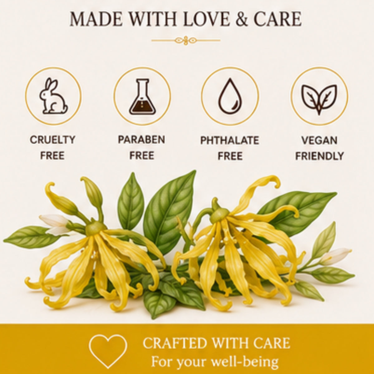 Ylang Ylang Scented Candle for Home Décor & Gifting | Natural Soy Wax Aromatherapy Candle