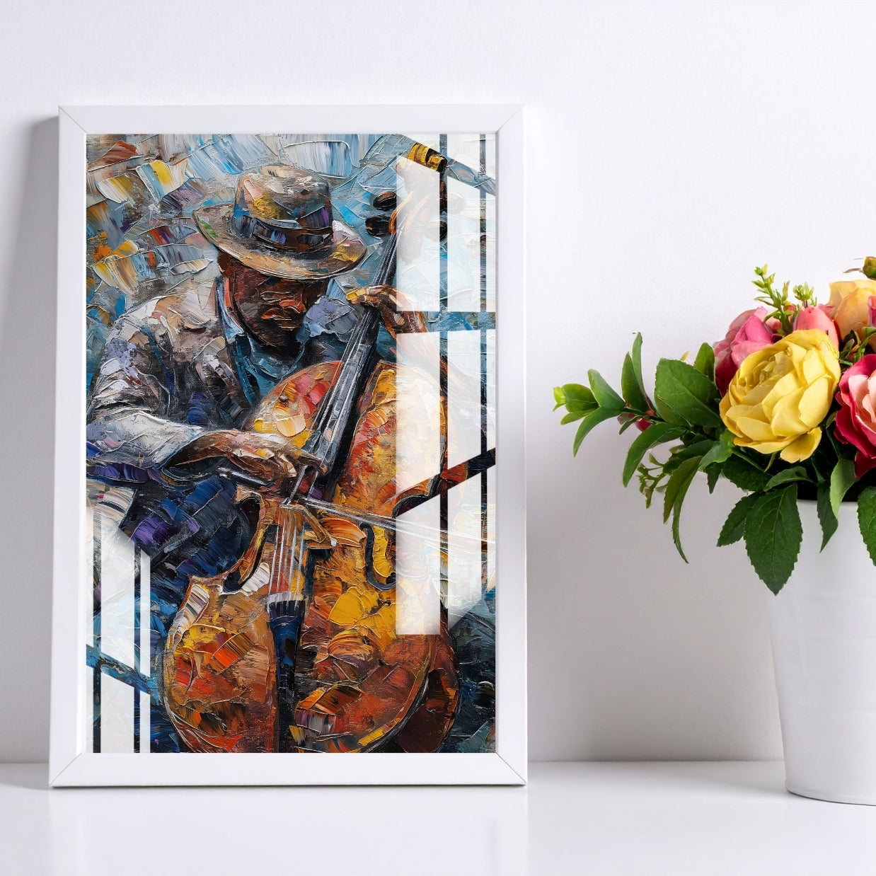Soul of the Strings Metal Print With or Without Frame Wall Art