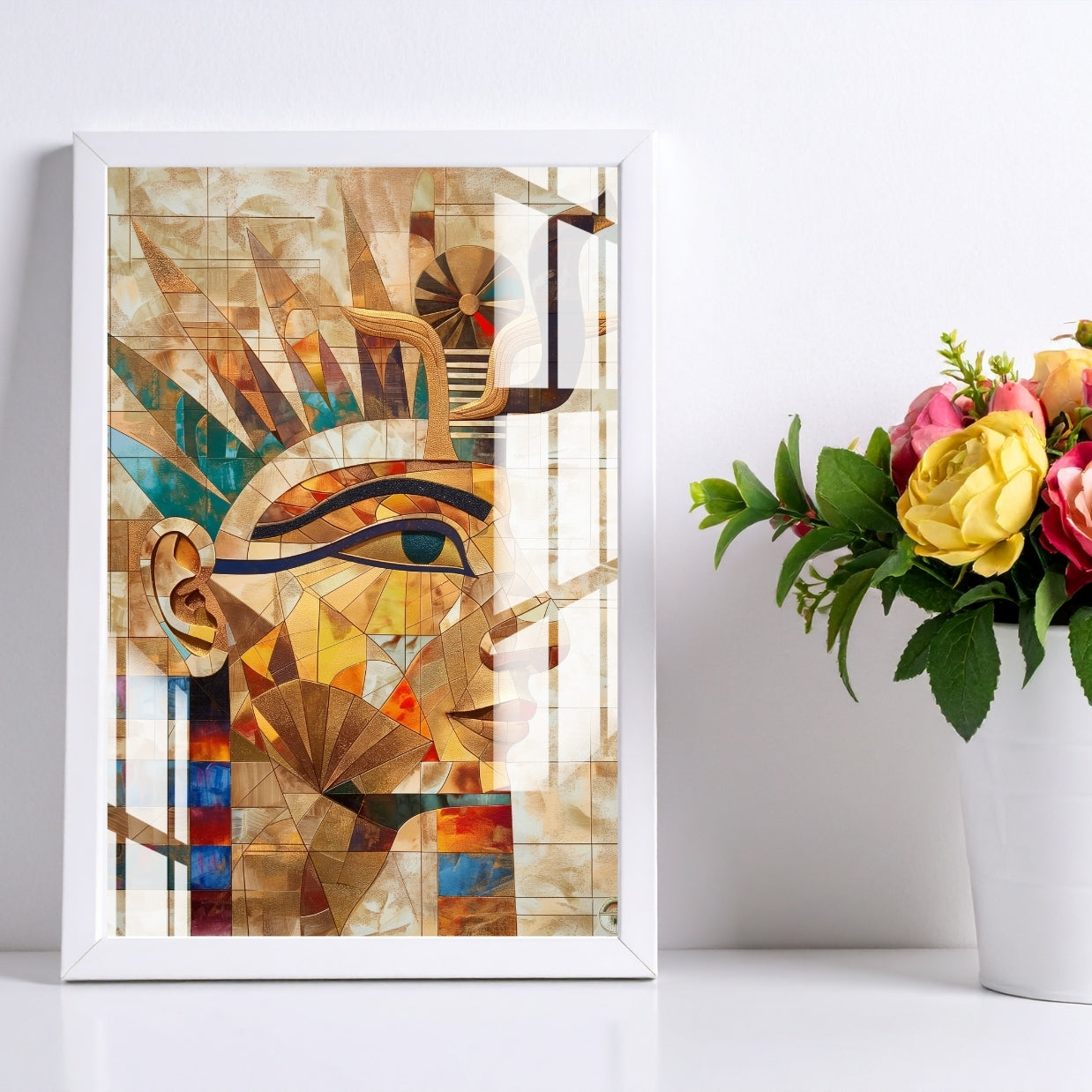 Eternal Nile Gaze Metal Print With or Without Frame Wall Art