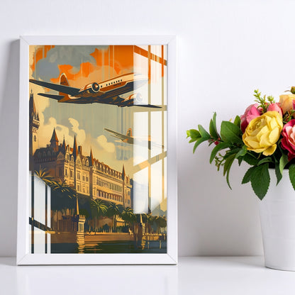 Golden Age Takeoff Metal Print With or Without Frame Wall Art