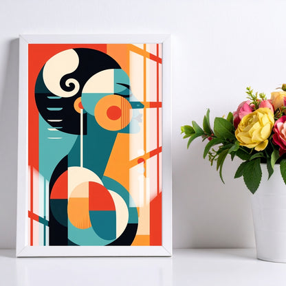 Geometric Soul Abstract Metal Print With or Without Frame Wall Art