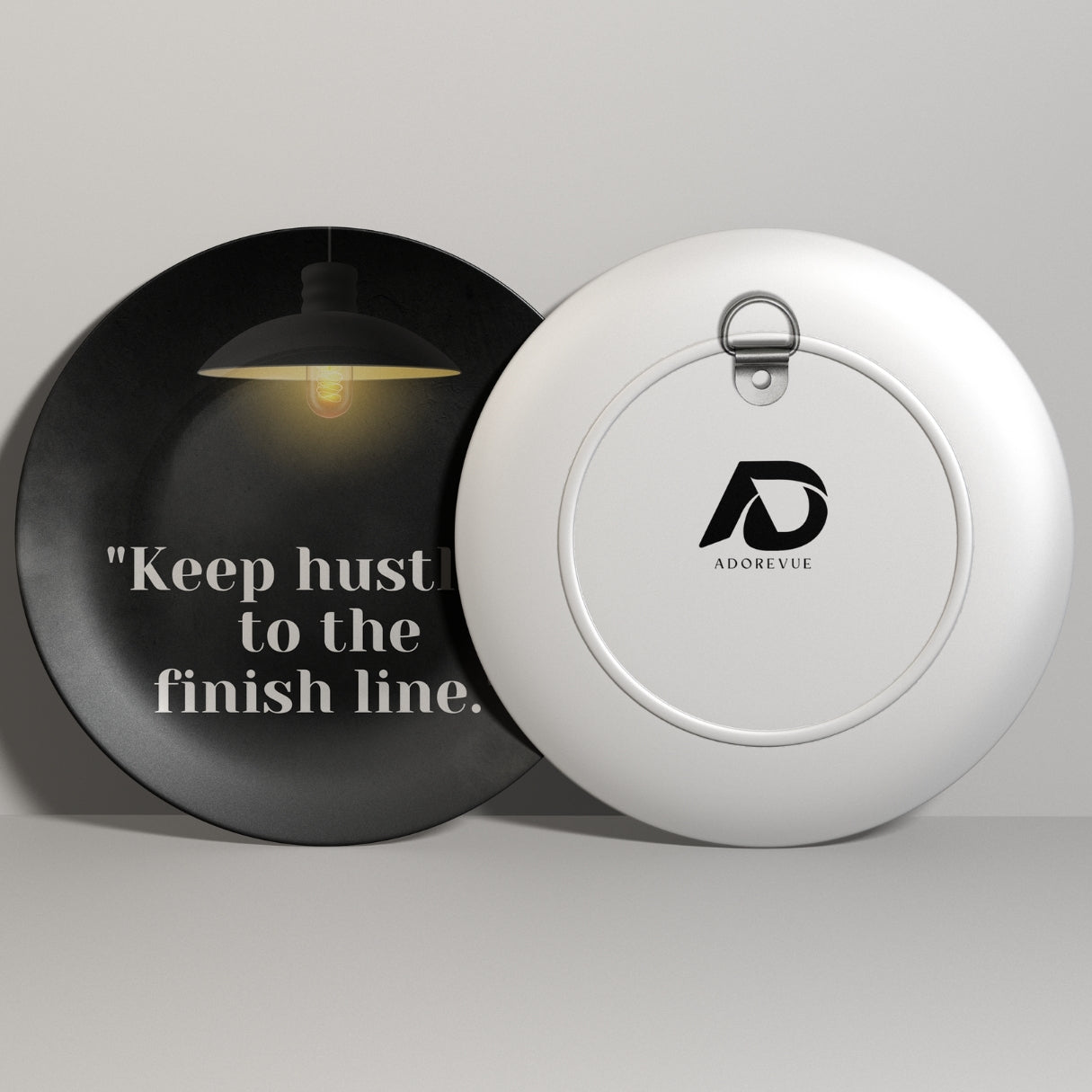 Keep Hustling to the Finish Line Decorative Wall Plate