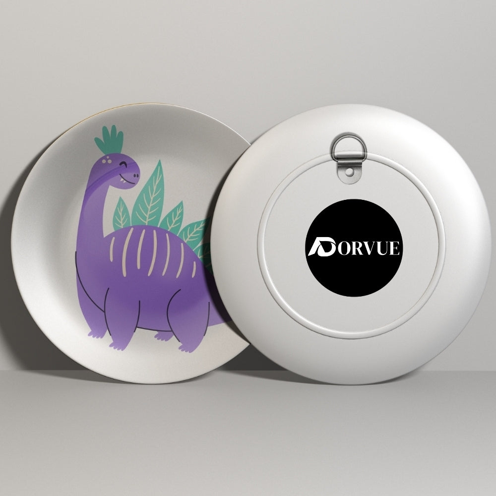 Adorable Dino Decorative Ceramic Wall Plate