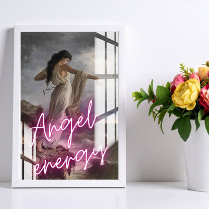 Angel Energy Metal Print With or Without Frame Wall Art