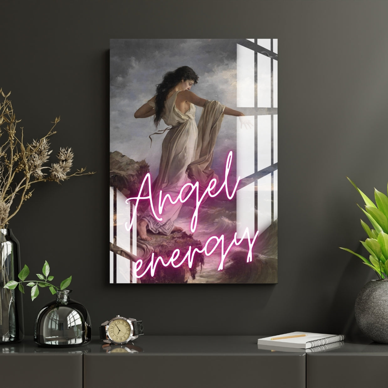 Angel Energy Metal Print With or Without Frame Wall Art