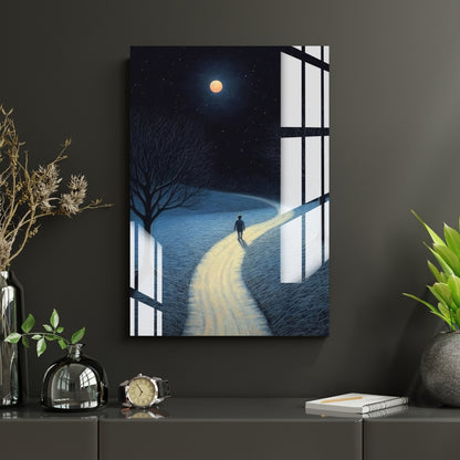 Path to Stillness Metal Print With or Without Frame Wall Art